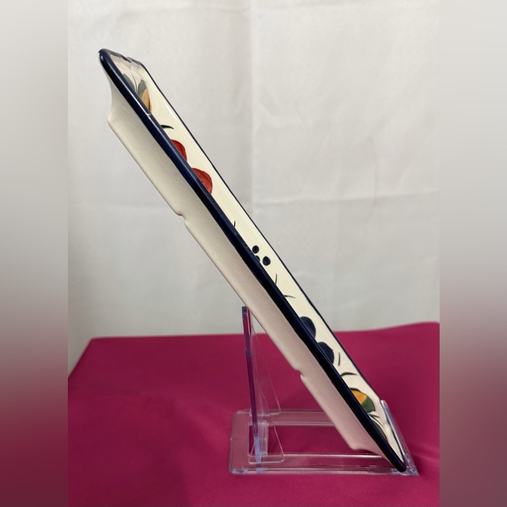Autentica Handmade Rectangular 10.8”x 3.25” Ceramic Serving/Sushi Tray      NIB - Picture 3 of 9